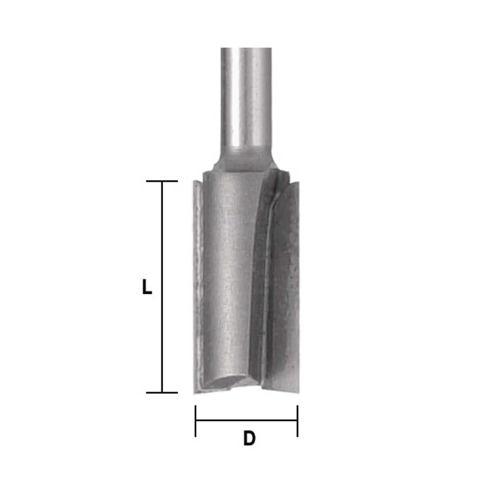 Straight 5/16" X 1 X 1/2" Shank