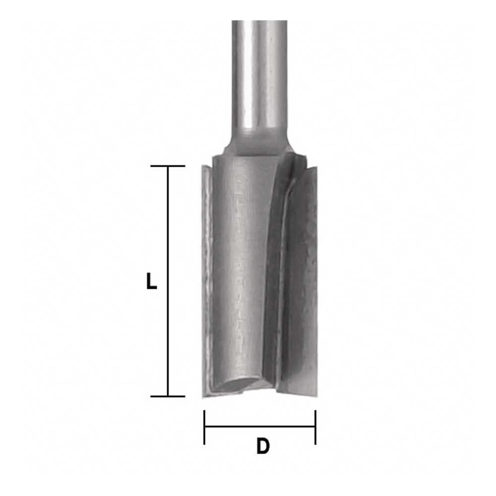 Straight 3/8 X 1-1/4 X 1/4"Shank - (Freud 04-126)