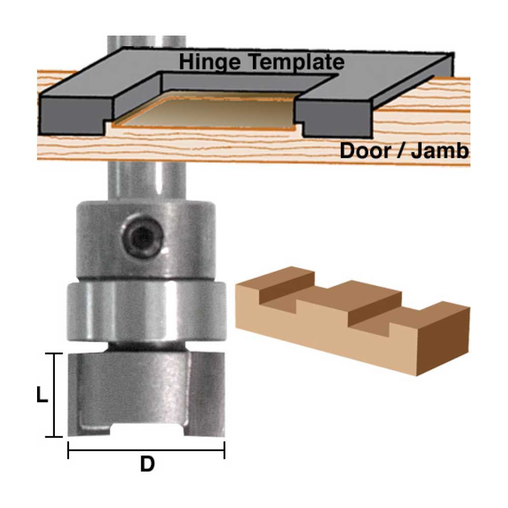 Dado Clean -Out 19/32 X 1/4 X 1/4"Shank
