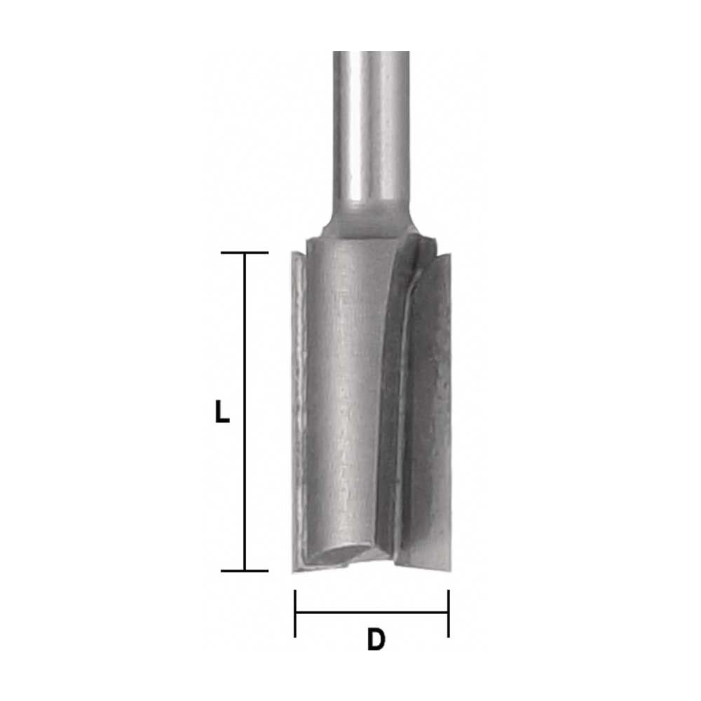 Straight 1 X 1-1/2 X 1/2" Shank