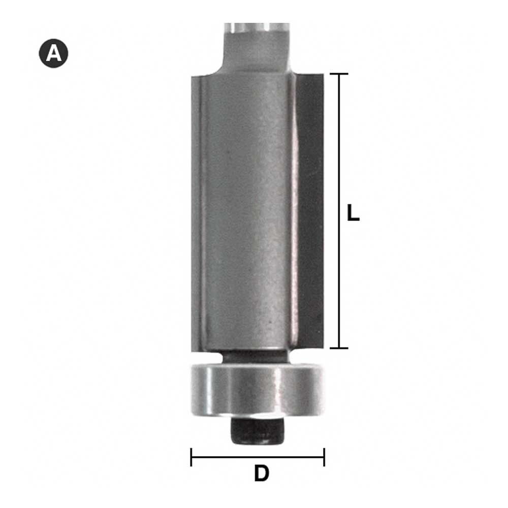 Flush Trim 1/2 X 1/2 X 1/4" Shank