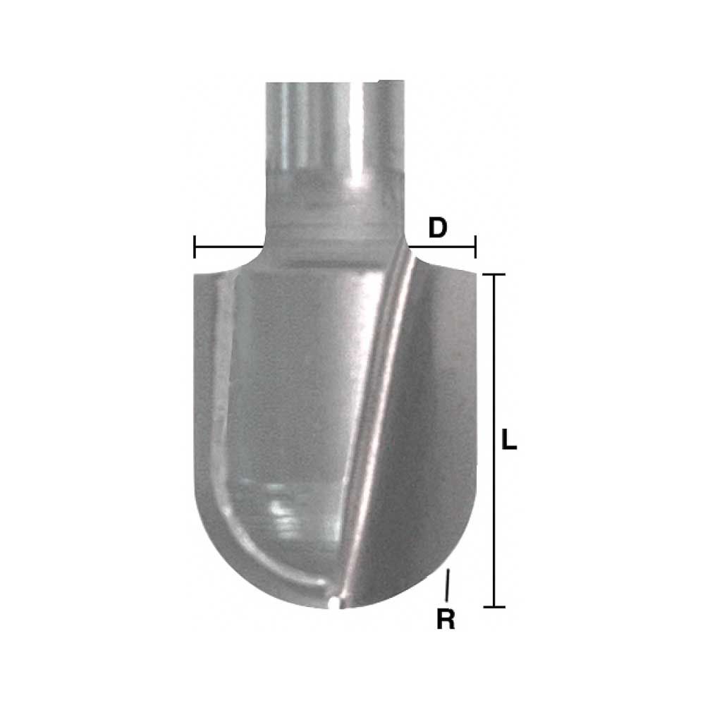 Roundnose SC 3/16 X 3/8 X 1/4" Shank