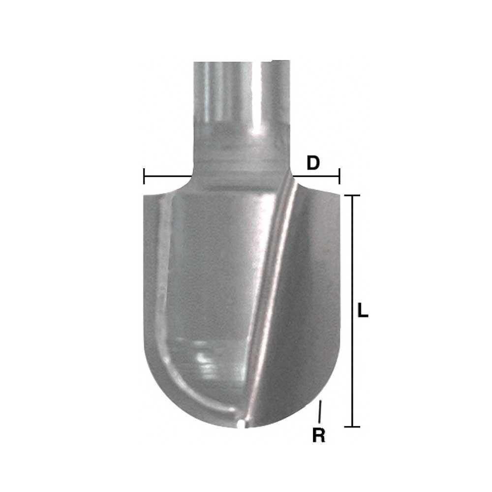 Roundnose  1-3/4 X 1 X 1/2" Shank