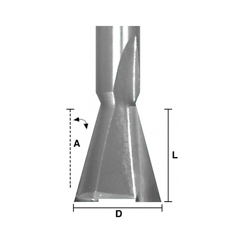 Dovetail 1/4 X 7-1/2 Degree X 1/4" Shank - (Freud 22-100)
