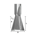 Dovetail 5/16 X 8 Degree X 1/4" Shk