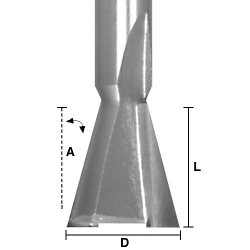 Dovetail,3/8 X 8 Degree,8Mm Shk