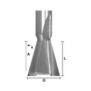 Dovetail 7/16 X 8 Degree X 1/4" Shk