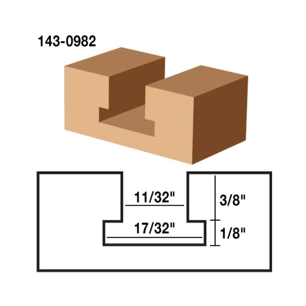 Slat Wall 17/32 X 1/4" Shk