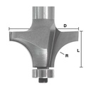 Roundover 1-1/8"Radius X 1/2" Shank - (Freud 34-134)