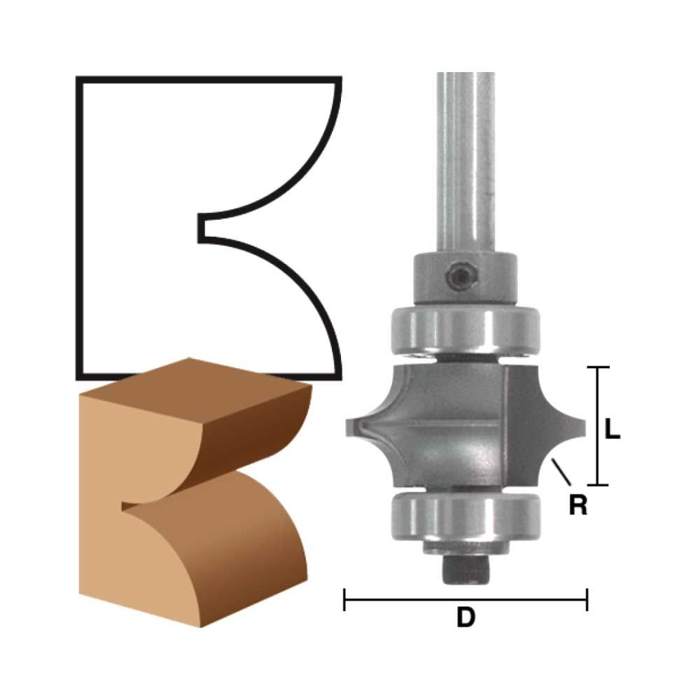 Bead Assembly, 3/8"Radius, 1/4"Shk