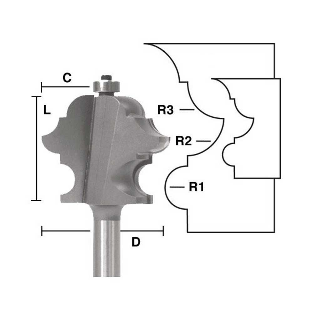 Multi-Form Bit 1-7/8" X 1/2"Shk