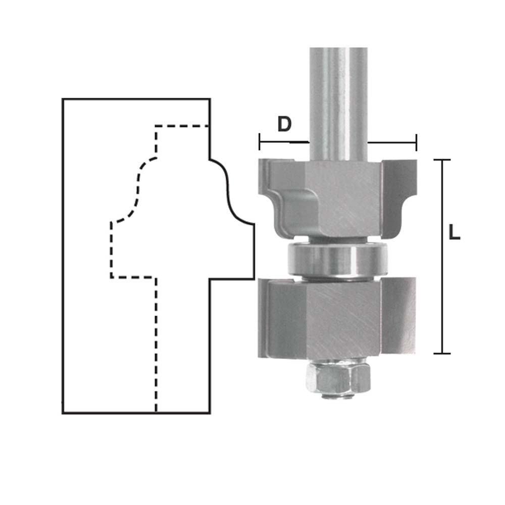 French Window Sash Assembly 1/2"Shank