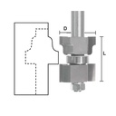 French Window Sash Assembly 1/2"Shank