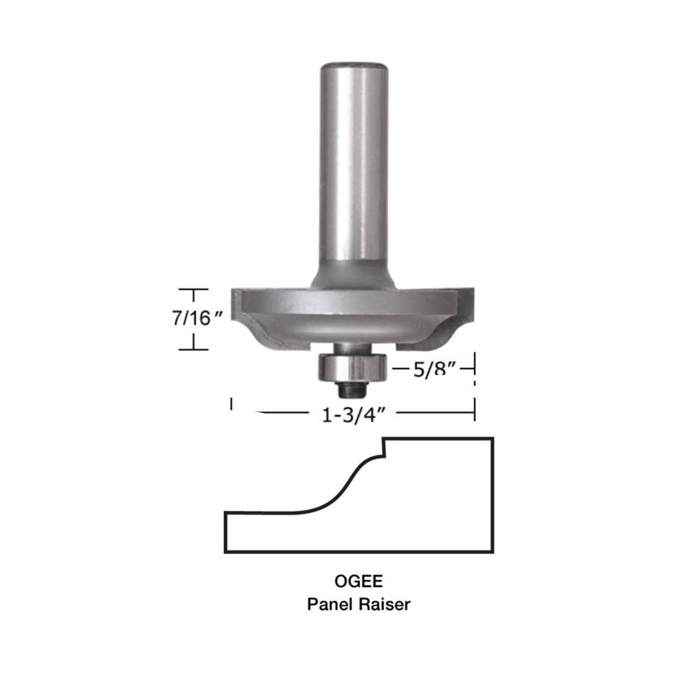 Panel Raiser - Ogee X 1/2" Shk