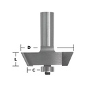 Shaker Panel Raiser 45 Deg. 1/2" Shank