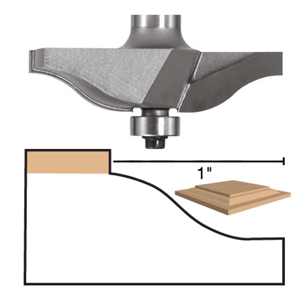 Panel Raiser Medium-Ogee X 1/2" Shank
