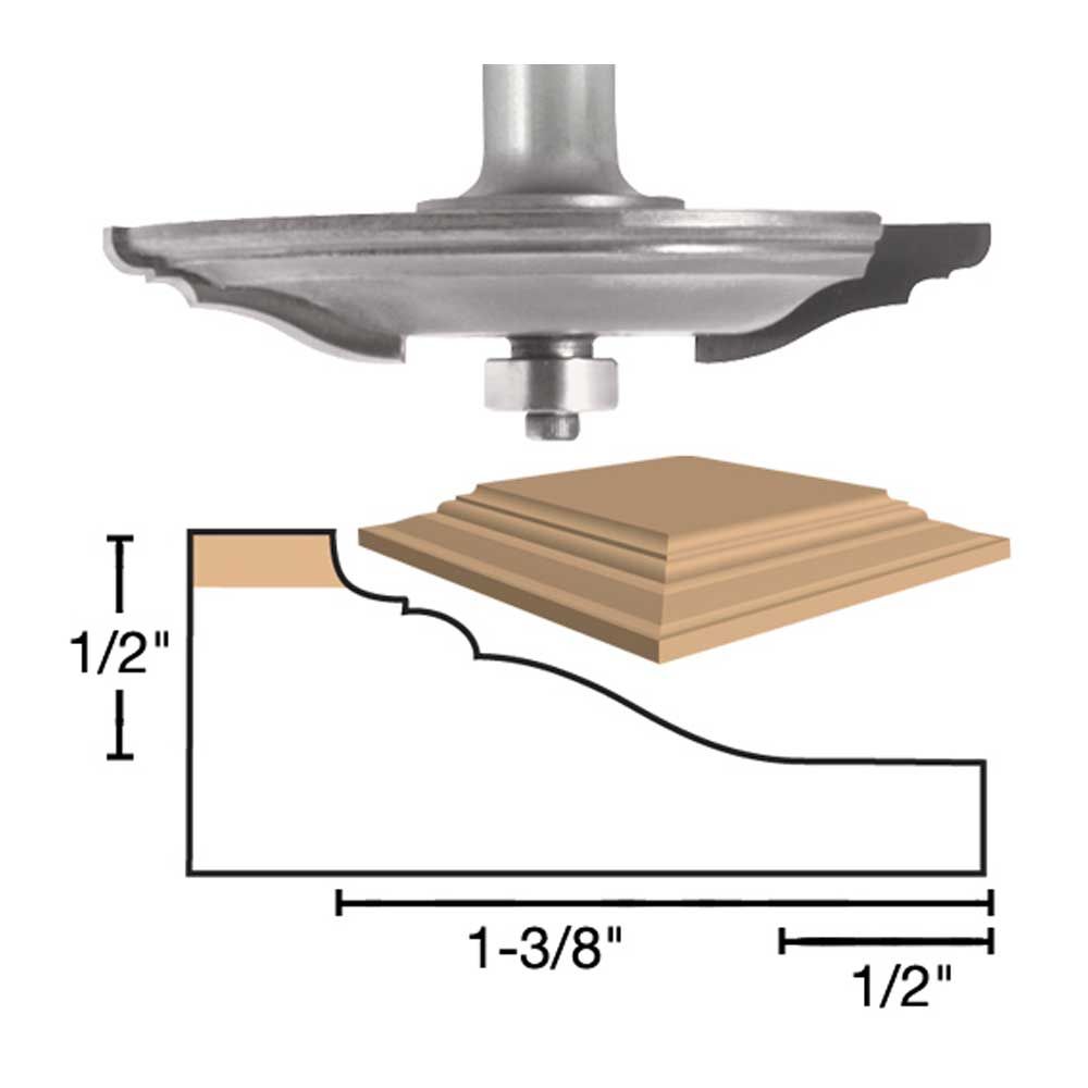 Panel Raiser 2 Wing Ogee Cls X 1/2"Shk