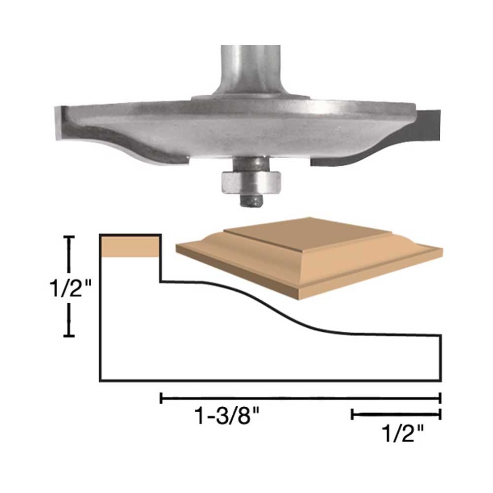 Panel Raiser 2 Wing Ogee X 1/2"Shk