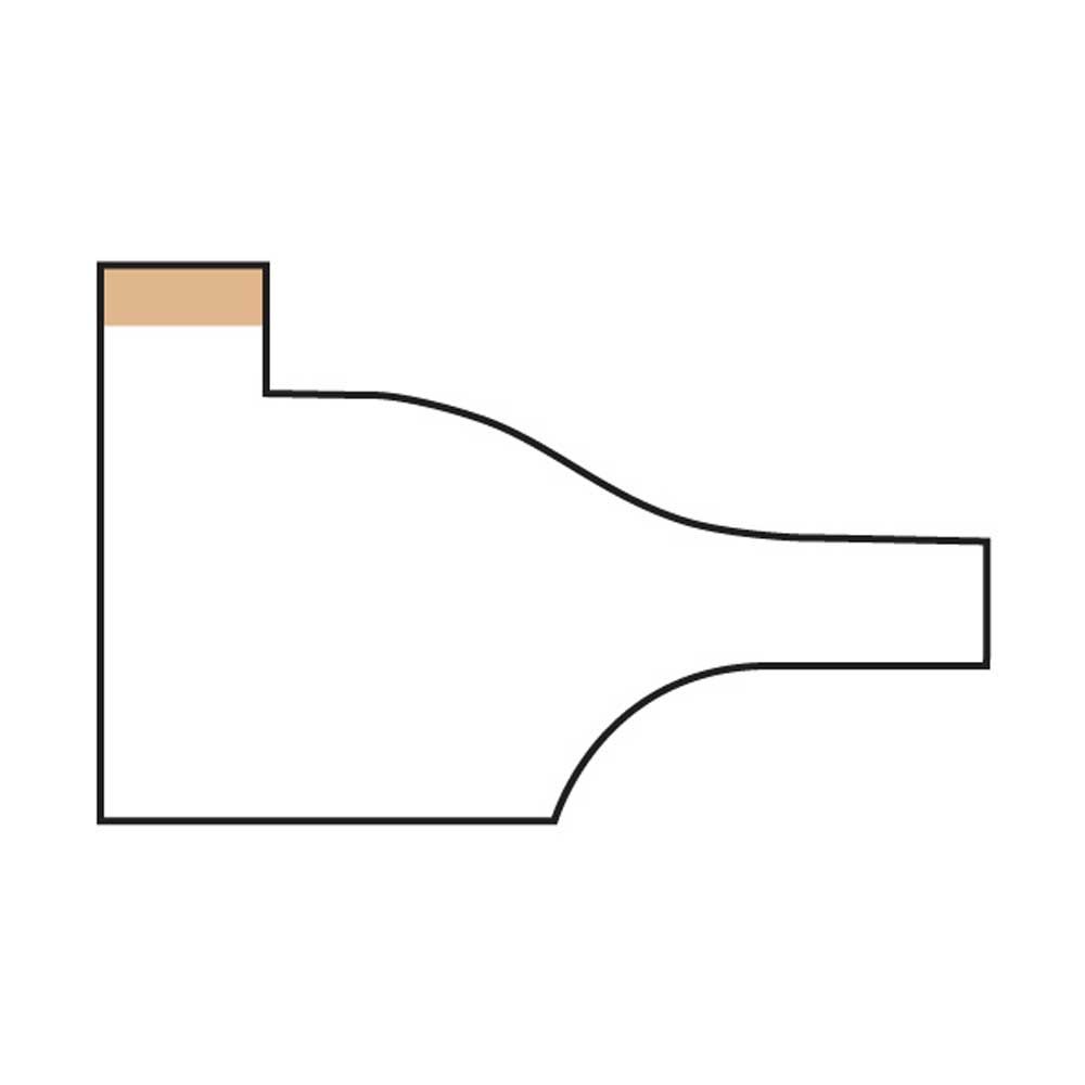 Panel Raiser 3-WING w/BC OGEE  1/2" Shank