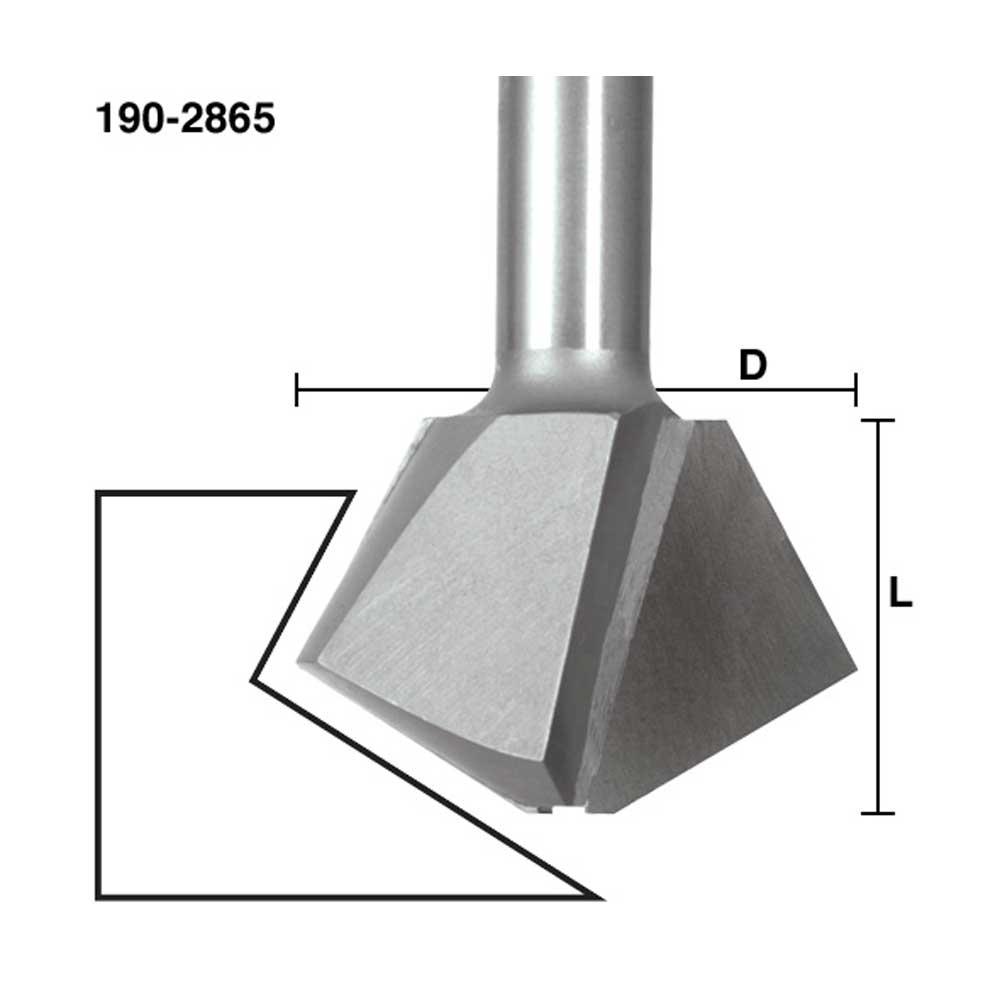 Glue Joint - 6 or 12 Side X 1/2" Shank