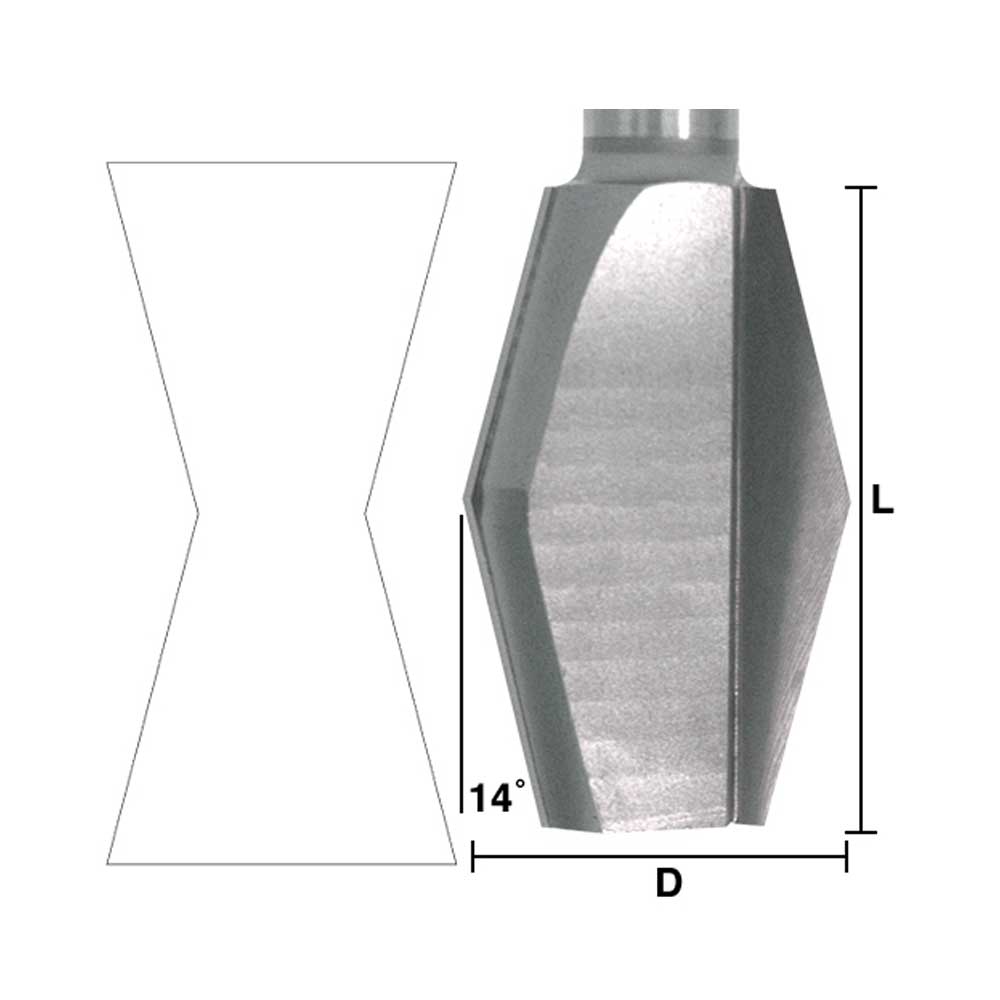 Butterfly Spline 1-1/8"