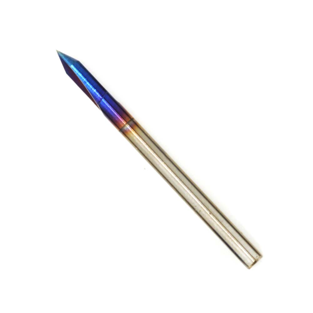 10pc set of #19008 Blue Ice 45 Degree V-Groove Bit 1/8 Diameter