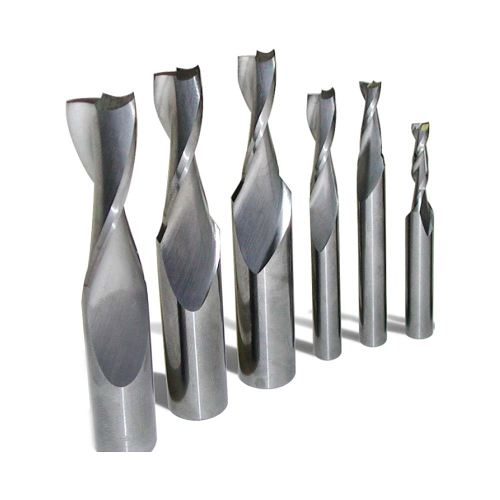 6pc Solid Carbide Spiral Upcut Set