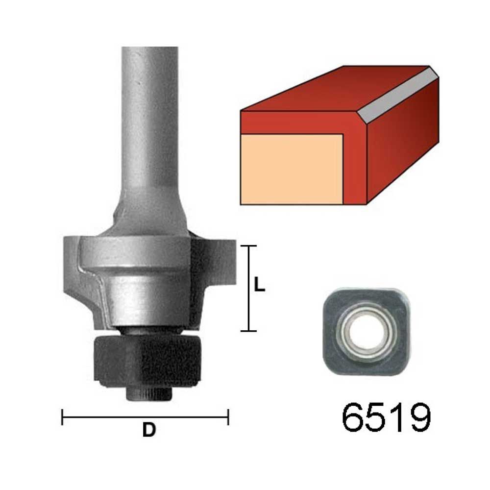 3/4" Mica-File Bit, 1/4"Shank