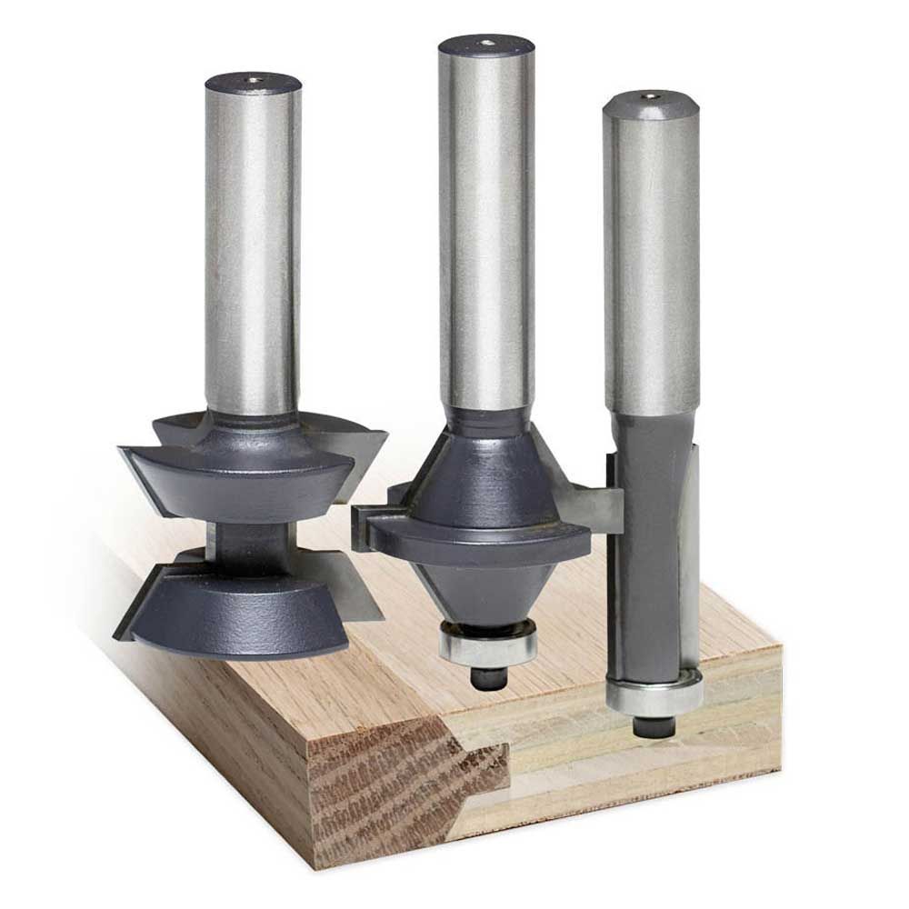 3pc Router Bit Special,1/2"Shank
