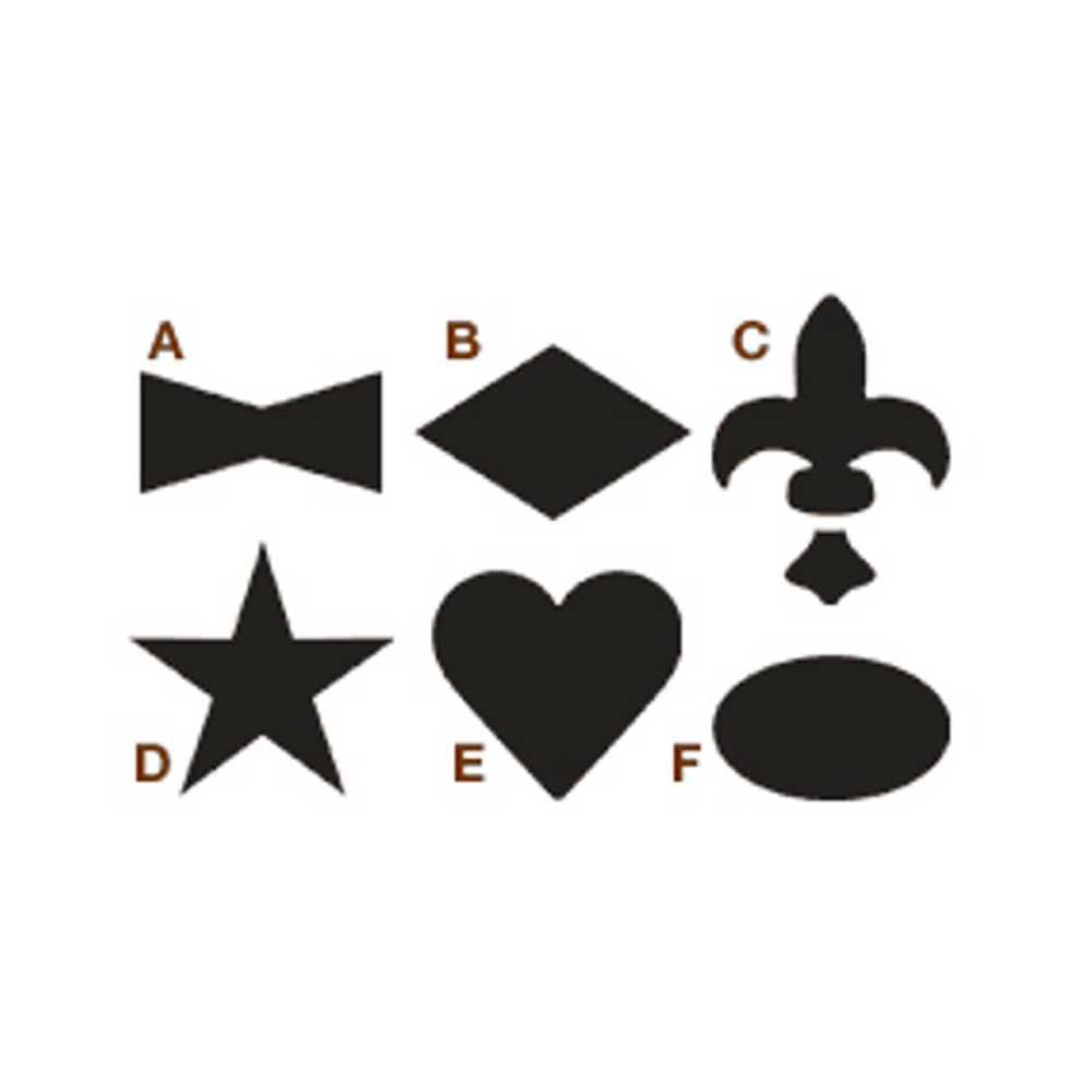 8 pc Inlay Kit Pattern Set