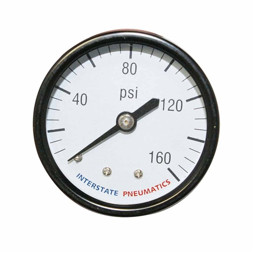 2" Dial 160 PSI 1/4" NPT Rear Mount Pressure Gauge - BULK