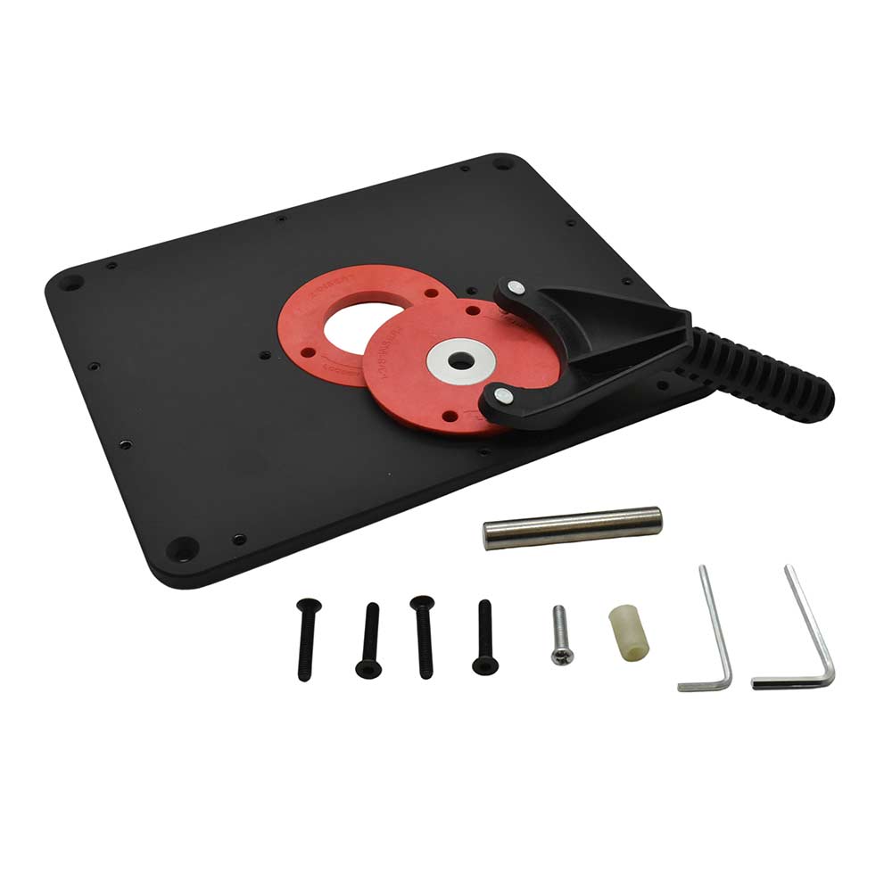Aluminum Router Insert Plate for 9-1/4" x 11-3/4" Opening Router Tables (MLCS 9582)