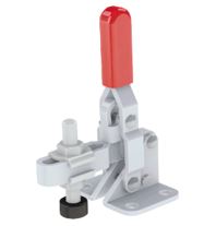  Vertical Toggle Clamp Flat Base Slotted Arm - 110LBS