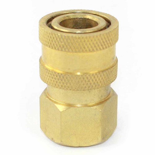 1/4" x 1/4" FPT Straight Through Coupler (No Valve) - Six Display Pack