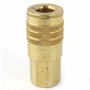 1/4" x 1/4" FPT ARO Series Brass Coupler
 - 25 Pack Bulk