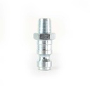 1/4" x 1/8" MPT Automotive Coupler Plug -Silver - Display Pack