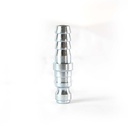 1/4" x 3/8" Auto Coupler Plug Reducer - w/BARB - Silver - Single Display Pack
