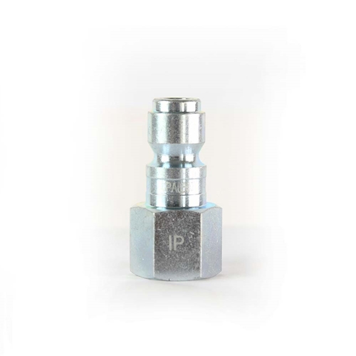 3/8" x 3/8" FPT Auto Coupler Plug - Silver - Six Display Pack