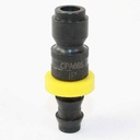 3/8" x 3/8" Auto Easy-Lock Coupler Plug w/BARB - Single Display Pack