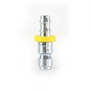 3/8" x 3/8' Auto Easy-Lock Coupler Plug w/BARB - Silver - Display Pack