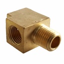Straight Tee Compressor Fitting 1/4" MPT (1) x 1/4" FPT (2)