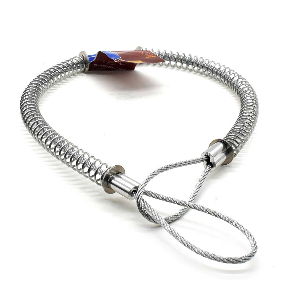 1/8" Steel Double Loop x 20-1/4" Jack Hammer Hose Safety Cable Whip
 - 100 Pack Bulk