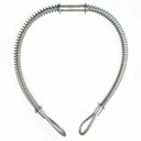 1/4" Steel Double Loop x 38" Jack Hammer Hose Safety Cable Whip - Six Display Pack