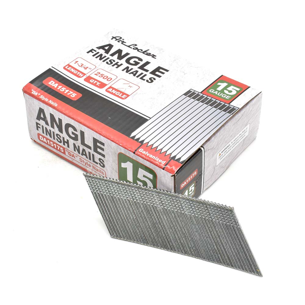 15 Gauge Angled Finish Nails - 1-3/4" (2500 / Pack)
