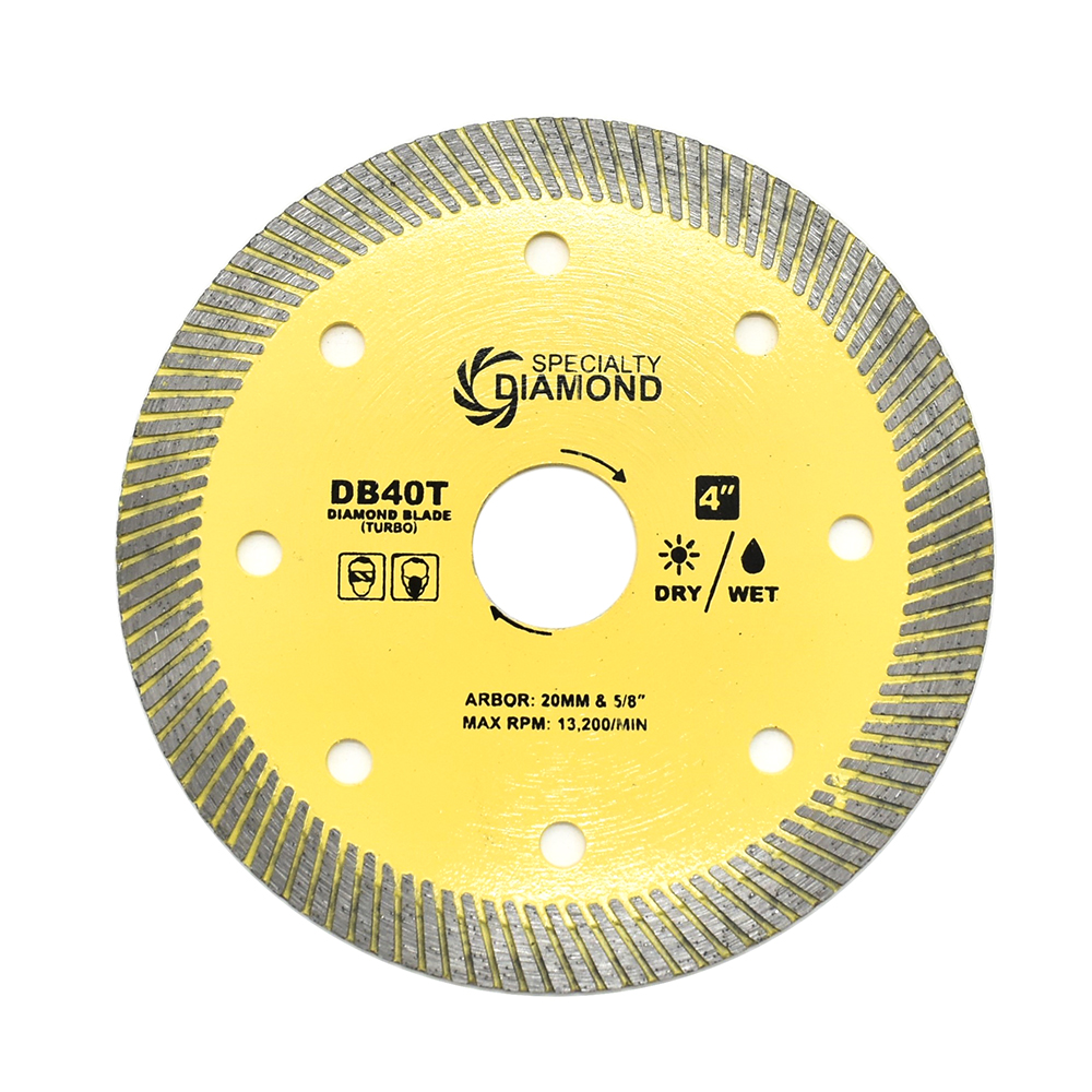 4" High Performance General Purpose Dry or Wet Cutting Turbo Diamond Blade