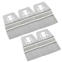 52mm Flush Cut (8mm Offset Mount) Stainless Steel Scraper  Compatible with Fein Multimaster, Dremel, Bosch, Craftsman, Ridgid Oscillating Tools  / 5pk