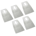 52mm Flat Cut Stainless Steel Scraper  Compatible with Fein Multimaster, Dremel, Bosch, Craftsman, Ridgid Oscillating Tools  / 5pk