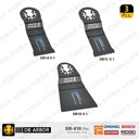 3 PC  Universal Oscillating Saw Blade Set.  DB1A1C1D