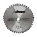 7 1/4" x 42 Teeth x 5/8" Arbor - Metal Cutting Carbide Tipped Saw Blade