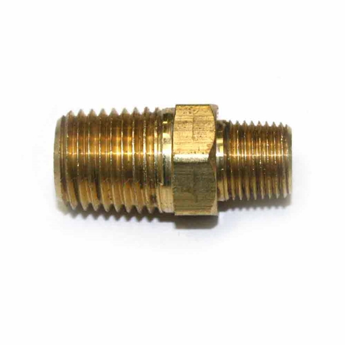 1/8" x 1/4" NPT Hex Male Nipple - 50 Pack Bulk